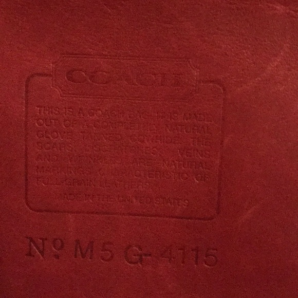 Coach Vintage Red leather messenger bag - Picture 5 of 5